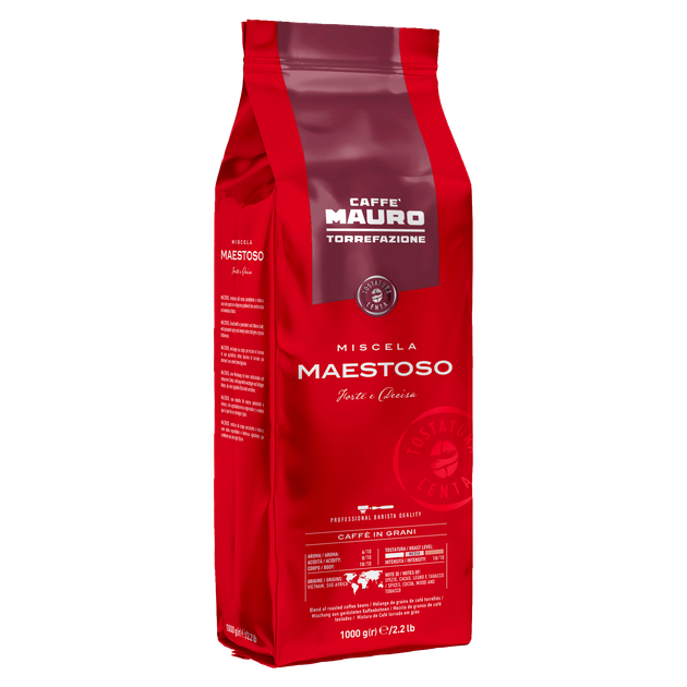 Кава зернова Mauro MAESTOSO 1кг - Фото 1 Кава зернова Mauro MAESTOSO 1кг - зображення 1