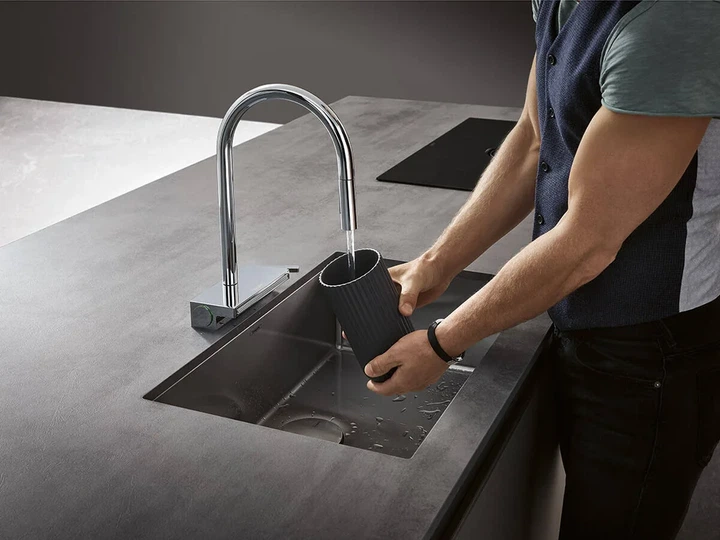 Hansgrohe Aquno Select 170 3jet Кухонный смеситель, хром (73831000) - изображение 5