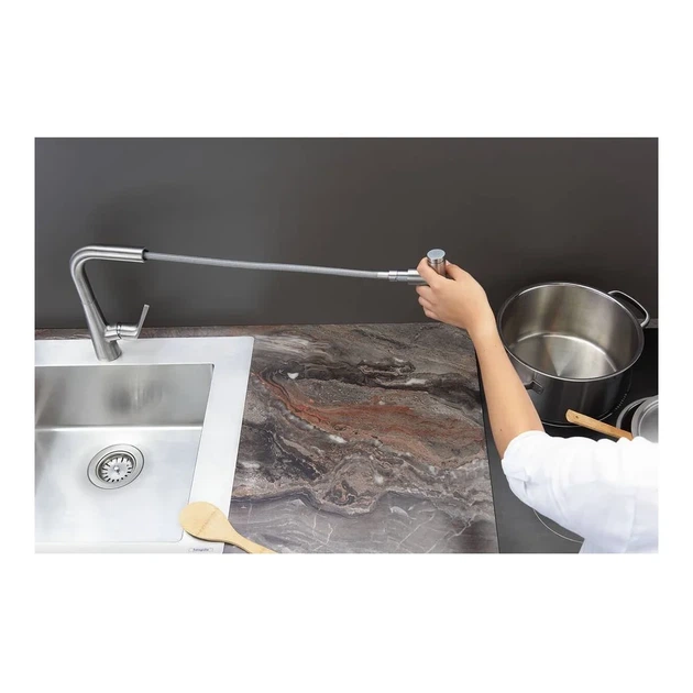 Hansgrohe Talis Select M51 220 1Jet Смеситель для кухни, хром (72822000) - изображение 4