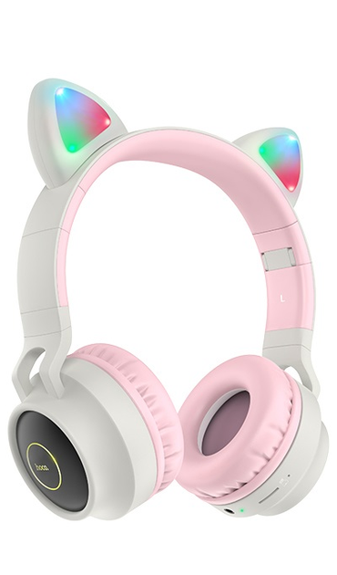 Навушники Hoco W27 Cat Ear Stereo Bluetooth Headphones Grey (718457) [74552] - зображення 2