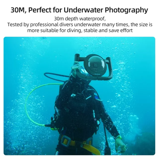 Водонепроникний бокс Telesin Dome Port для GoPro 9/10/11/12/13 (GP-DMP-T10) [75565] - зображення 10