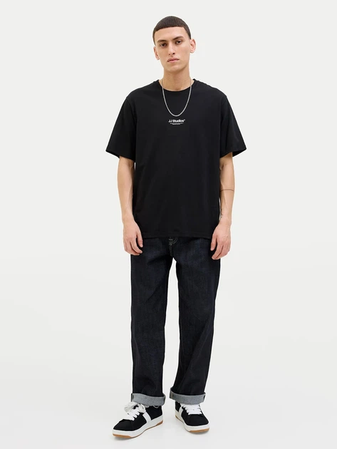 Футболка из хлопка оверсайз Jack & Jones 12278787c69 XL черная (100015029) - Фото 6 Футболка из хлопка оверсайз Jack & Jones 12278787c69 XL черная (100015029) - изображение 6