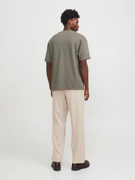 Футболка из хлопка оверсайз Jack & Jones 12254412c69 L серая (100014879) - изображение 2