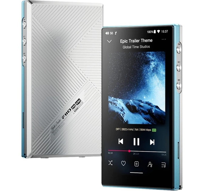 FiiO JM21 Silver – Преміальний Hi-Res аудіоплеєр із подвійним CS43198 та LDAC на Android 13 - изображение 4