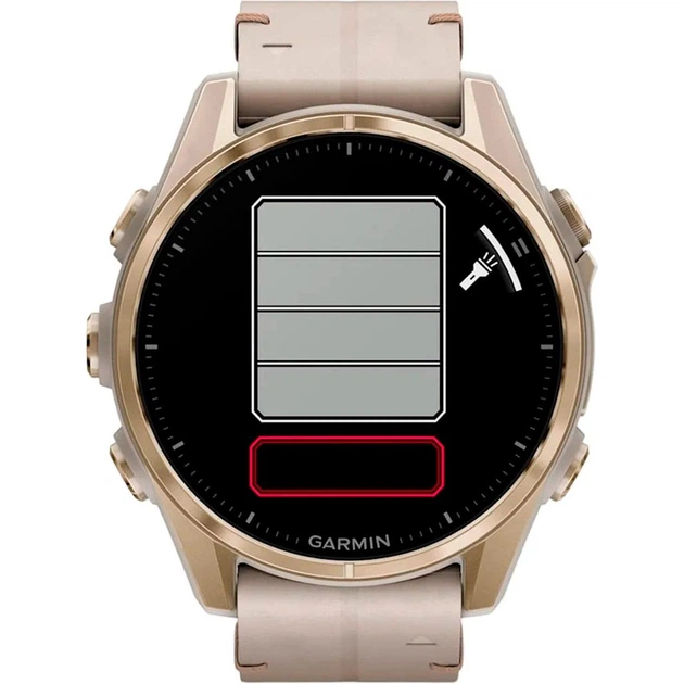 Смарт-годинник Garmin Fenix 8 AMOLED Sapphire 43mm Soft Gold with Limestone Leather Band (010-02903-40) [115170] - зображення 11