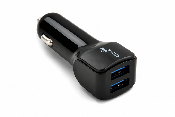 Автомобильное зарядное устройство 4you B1 10W 2.1А 2USB Black - Фото 1 Автомобильное зарядное устройство 4you B1 10W 2.1А 2USB Black - изображение 1