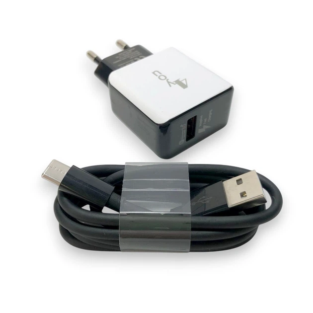 Зарядное устройство 4you A40 18W с быстрой зарядкой QC 3.0 с кабелем Type C Black White - Фото 1 Зарядное устройство 4you A40 18W с быстрой зарядкой QC 3.0 с кабелем Type C Black White - изображение 1
