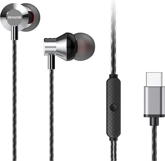 Навушники Aiwa ESTM-50 USB-C Silver (ESTM-50USB-C/SL) - Фото 1 Навушники Aiwa ESTM-50 USB-C Silver (ESTM-50USB-C/SL) - зображення 1