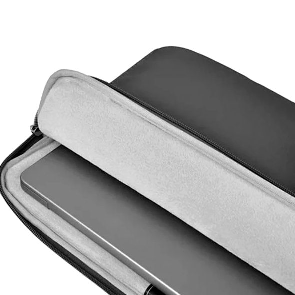 Чехол для ноутбука WIWU Minimalist 14 дюймов черный для защиты и переноски универсальный с молнией - изображение 4