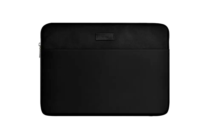 Чехол-папка WIWU Minimalist для ноутбука 14 дюймов черный универсальный защитный аксессуар из полиэстера - Фото 4 Чехол-папка WIWU Minimalist для ноутбука 14 дюймов черный универсальный защитный аксессуар из полиэстера - изображение 4