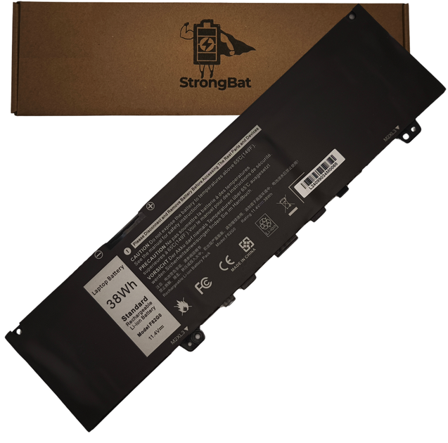 Батарея F62G0 (39DY5) для DELL Inspiron 5370, 7370, 7380 11.4V 38Wh - Фото 1 Батарея F62G0 (39DY5) для DELL Inspiron 5370, 7370, 7380 11.4V 38Wh - зображення 1
