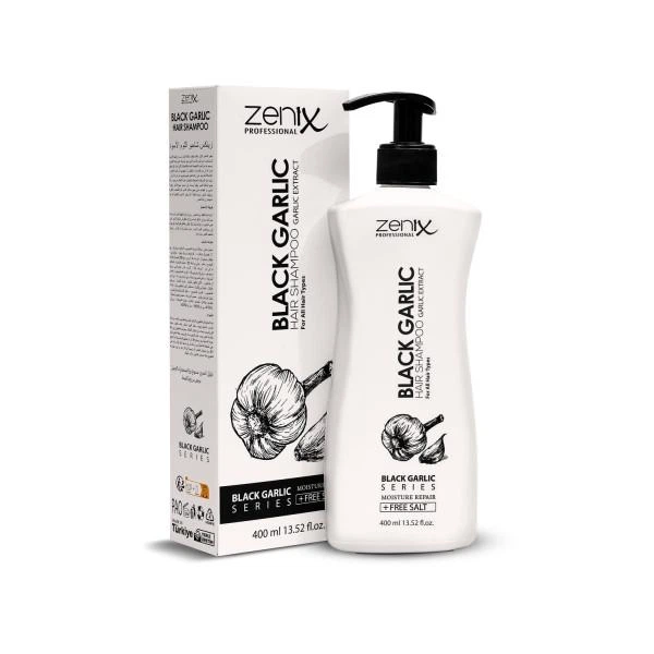 Шампунь з екстрактом чорного часника Zenix 400 мл - зображення 3