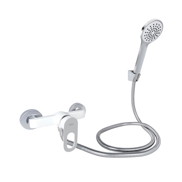 Змішувач для душу Latwa 010 (з душовим гарнітуром) (k40) LDLAT010WHI45426 White Lidz - Фото 1 Змішувач для душу Latwa 010 (з душовим гарнітуром) (k40) LDLAT010WHI45426 White Lidz - изображение 1
