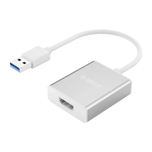 Адаптер Orico UTH USB-A 3.0 to HDMI Silver (6942227181046) - зображення 3