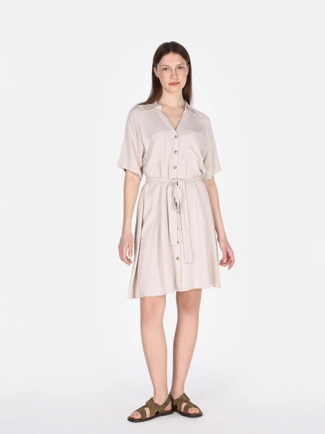 Платье-рубашка миди летнее женское Colin's CL1073826BEI S Beige (8684112629742) - изображение 3