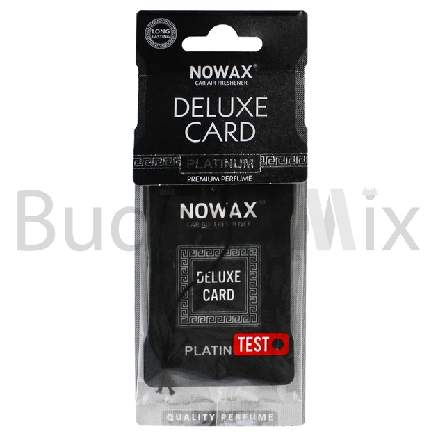 Ароматизатор для авто NOWAX Delux Card Platinum 6 г підвісний - Фото 1 Ароматизатор для авто NOWAX Delux Card Platinum 6 г підвісний - изображение 1