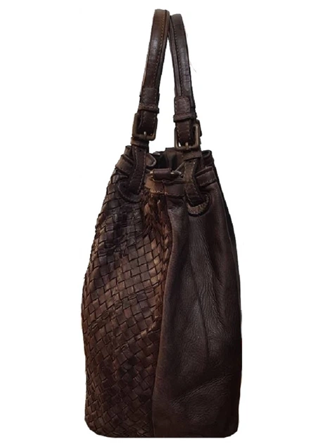 Женская кожаная сумка Italian bags DB8953 brown - изображение 4