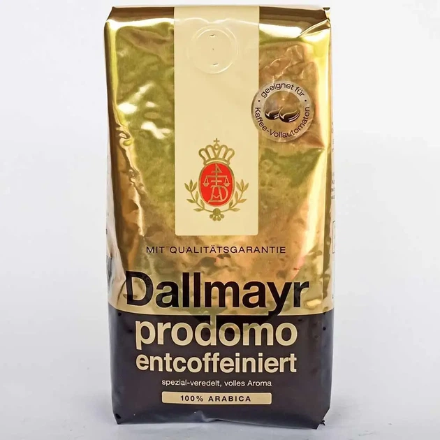 Кава в зернах Dallmayr Prodomo Entcoffeinie 500гр - Фото 1 Кава в зернах Dallmayr Prodomo Entcoffeinie 500гр - зображення 1