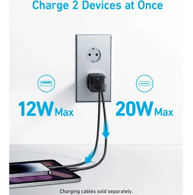 Сетевое зарядное устройство Anker A-2331-G11 PowerPort 323 Black - изображение 5