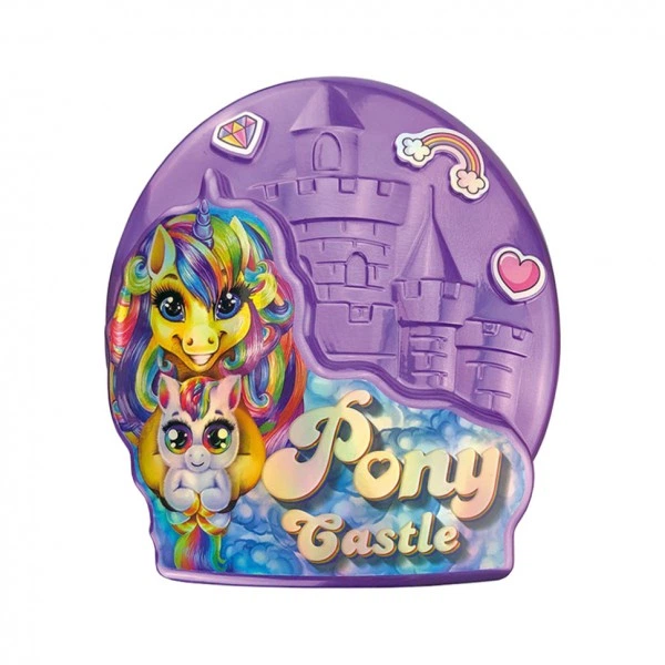 Креативное творчество "Pony Castle" BPS-01-01U с мягкой игрушкой Фиолетовый - Фото 1 Креативное творчество "Pony Castle" BPS-01-01U с мягкой игрушкой Фиолетовый - изображение 1