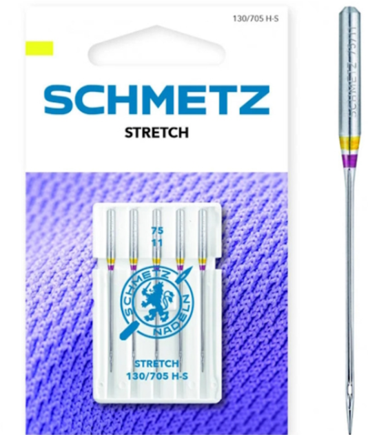 Иглы машинные Schmetz Stretch № 75 для эластичных тканей (набор 5 игл) - Фото 2 Иглы машинные Schmetz Stretch № 75 для эластичных тканей (набор 5 игл) - изображение 2