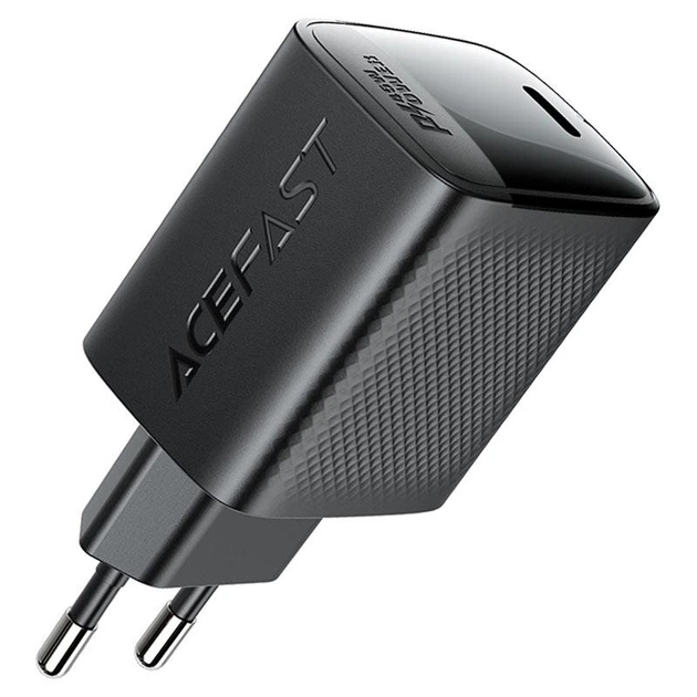 Мережевий зарядний пристрій ACEFAST A112 PD45W GaN single USB-C charger (EU) Black - изображение 4