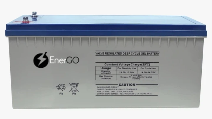 Аккумулятор EnerGo GEL 12V 200Ah (NRG-GL12200) - Фото 1 Аккумулятор EnerGo GEL 12V 200Ah (NRG-GL12200) - изображение 1