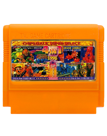 Сборник Игр RMC Famicom Dendy 4 in 1 SP333 TMNT 4, Chip & Dale 1 2 3 (Heavy Barrel) 90х TV Game Английская Версия Только Картридж Б/У - Фото 1 Сборник Игр RMC Famicom Dendy 4 in 1 SP333 TMNT 4, Chip & Dale 1 2 3 (Heavy Barrel) 90х TV Game Английская Версия Только Картридж Б/У - изображение 1