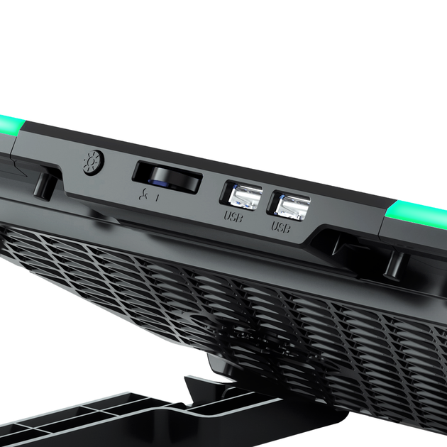 Охолоджувальна підставка для ноутбука Gamepro CP590 Black - зображення 3