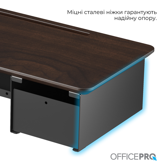 Столик для ноутбука/монитора Officepro MR161DW Dark Wood/Black - изображение 7