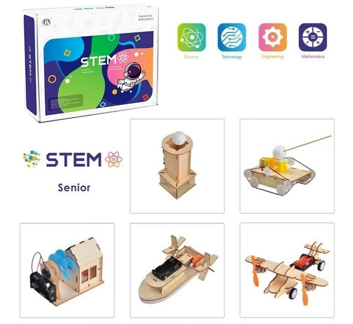 Drewniany konstruktor edukacyjny STEM 5w1 ExtraDigital Advanced Science Lab Kit NV822805 (9990000822805) - Zdjęcie 2 Drewniany konstruktor edukacyjny STEM 5w1 ExtraDigital Advanced Science Lab Kit NV822805 (9990000822805) - obraz 2