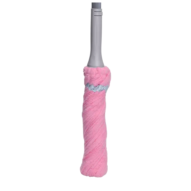 Швабра моп веревочная 134 см для мытья пола легкая нержавеющая сталь розовая HM-4750 - изображение 3