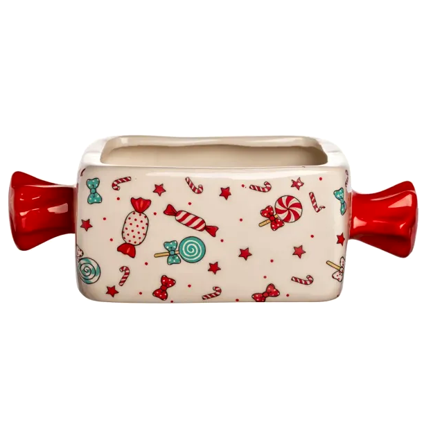 Конфетница фарфоровая прямоугольная 1 л для дома 24x11,5 см Merry Christmas HM-4496 - Фото 1 Конфетница фарфоровая прямоугольная 1 л для дома 24x11,5 см Merry Christmas HM-4496 - изображение 1
