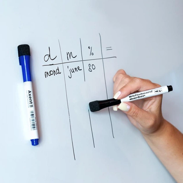 Набор маркеров для доски Whiteboard с магнитным держателем и губкой на колпачке 1-2 мм3 цвета 2555 - Фото 3 Набор маркеров для доски Whiteboard с магнитным держателем и губкой на колпачке 1-2 мм3 цвета 2555 - изображение 3