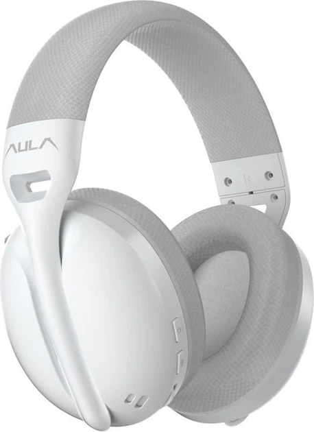 Гарнітура бездротова Aula S6 wireless 2.4G wireless\Bluetooth White (6948391235578) - Фото 1 Гарнітура бездротова Aula S6 wireless 2.4G wireless\Bluetooth White (6948391235578) - зображення 1