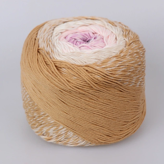YarnArt Bouquet, №708, пряжа ЯрнАрт Букет 100% бавовна, 250 г/500 м, секційне фарбування, літня, для гачка та спиць - зображення 3