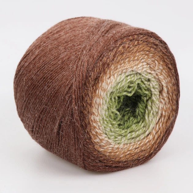 YarnArt Flowers Alpaca, №425 – полушерстяная пряжа 250 г / 940 м, альпака с акрилом, градиентное секционное окрашивание для палантинов, кардиганов - изображение 2