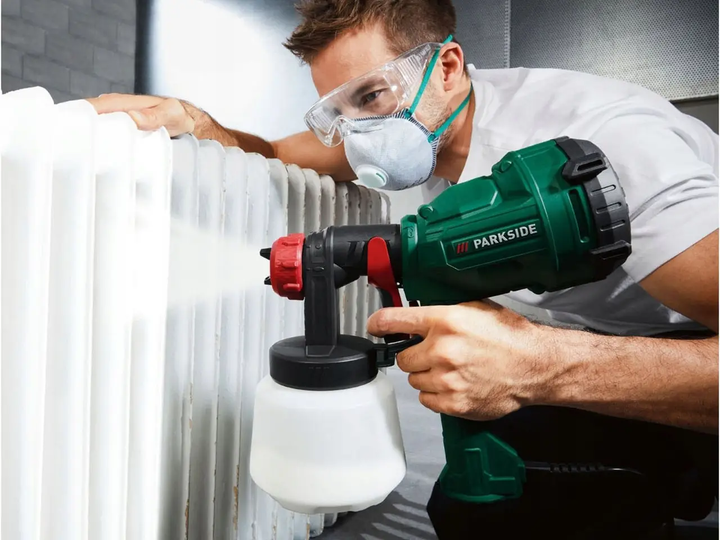 Электрический краскопульт Parkside Paint Sprayer мощностью 400 Вт с емкостью для краски 900 мл - изображение 6