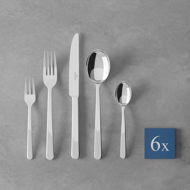 Набор столовых приборов Villeroy & Boch Louis из 30 предметов на 6 персон нержавеющая сталь 18/10 - Фото 5 Набор столовых приборов Villeroy & Boch Louis из 30 предметов на 6 персон нержавеющая сталь 18/10 - изображение 5