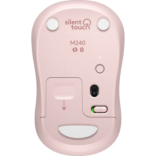 Мышь беспроводная Logitech M240 Silent Bluetooth 4000 dpi бесшумная 1×AA Rose (910-007121) - изображение 6
