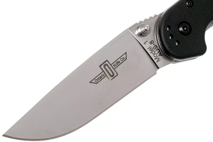Ніж Ontario Knife RAT I AUS-8 Black ON8848 - зображення 3