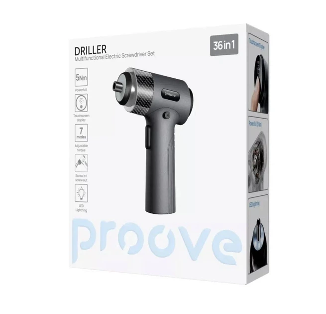 Багатофункціональний професійний набір електричних викруток Proove Driller 36in1 універсальний набір для ремонту - зображення 6