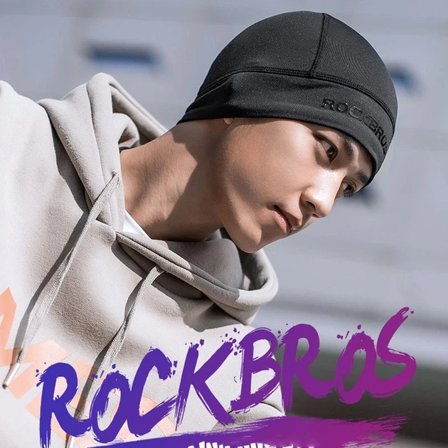 Вело подшлемник Rockbros YPP016 с виндстопером чёрный - изображение 6