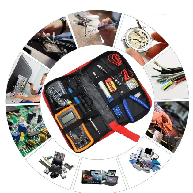 Паяльный набор с мультиметром Soldering kit 60W (19в1) - Фото 9 Паяльный набор с мультиметром Soldering kit 60W (19в1) - изображение 9