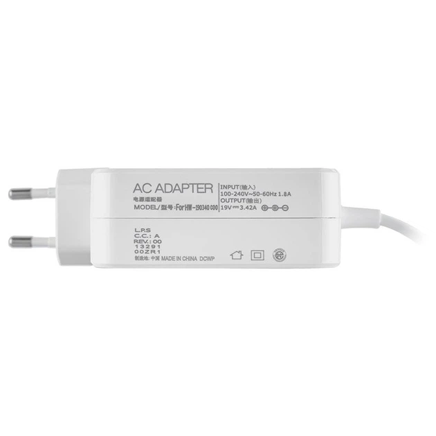 Блок живлення для ноутбука XIAOMI 19 V, 3.42 A, 65 W, 4.0*1.7 мм, прямий роз'єм, квадратний, white (без кабелю!) - зображення 2
