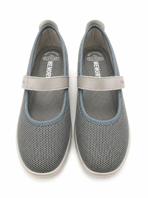 Легкі жіночі анатомічні туфлі Fly Flot cірого кольору 37 р - изображение 8