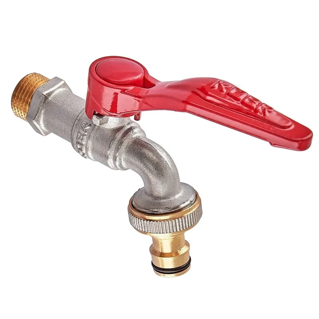Кран полива (морозостойкий) KOER KR.264 - 1/2" латунный адаптер (KR6486) - изображение 2