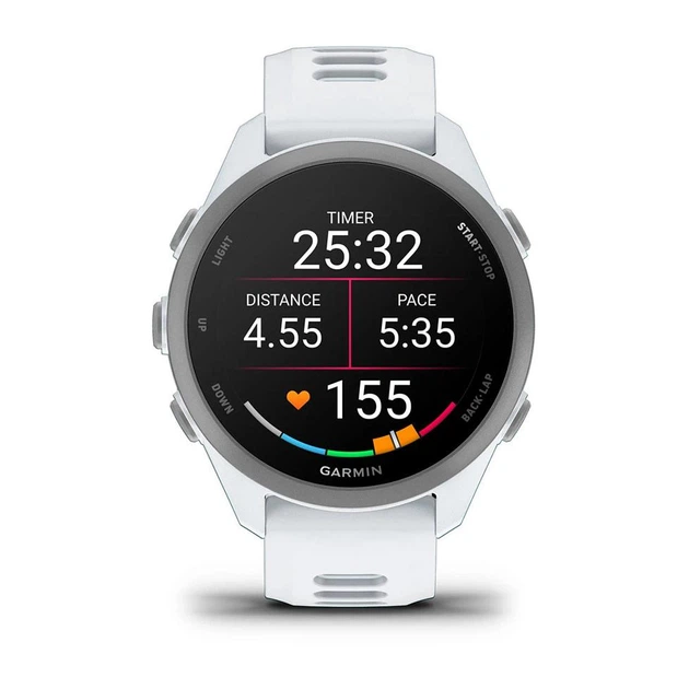Смарт-часы Garmin Forerunner 170 Whitestone белый с белым ремешком - Фото 2 Смарт-часы Garmin Forerunner 170 Whitestone белый с белым ремешком - изображение 2