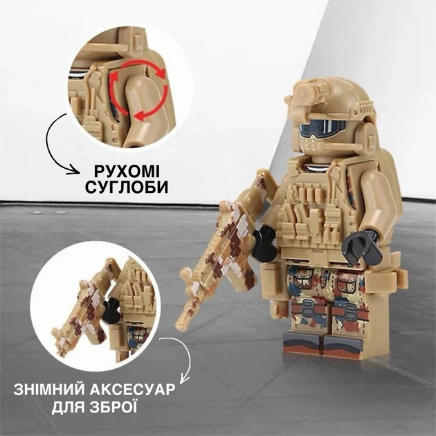 Набор солдати армия 6 шт военные солдати фигурки с аксессуарами игровой набор - Фото 3 Набор солдати армия 6 шт военные солдати фигурки с аксессуарами игровой набор - изображение 3