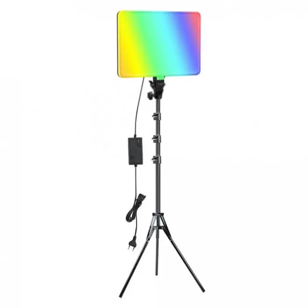 Світлодіодна прямокутна LED-лампа різнобарвна RGB PM26 з пультом - зображення 3